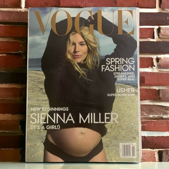 Vogue Magazine Winter 2024 Sienna Miller It's A Girl Spring Fashion Usher - Picture 2 of 5